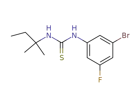 N-(3-bromo-5-fluorophenyl)-N'-t-pentylthiourea