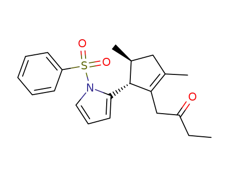 1-[(4S,5R)-5-(1-Benzenesulfonyl-1H-pyrrol-2-yl)-2,4-dimethyl-cyclopent-1-enyl]-butan-2-one