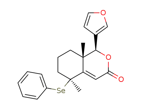 (1RS,5RS,8aRS)-1-(3-furyl)-5,8a-dimethyl-5-(benzylseleno)-1,5,6,7,8,8a-hexahydro-3H-2-benzopyran-3-one