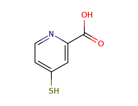 Molecular Structure of 18103-74-7 (4-Mercaptopyridine-2-carboxylic acid)