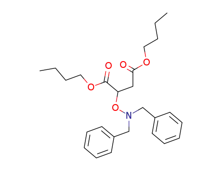 Molecular Structure of 110878-61-0 (Di-n-butyl-2-(N,N-dibenzylaminoxy)succinate)