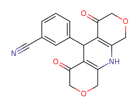 5-(3-cyanophenyl)-5,10-dihydro-1H,3H-dipyrano[3,4-b:4,3-e]pyridine-4,6(7H,9H)-dione