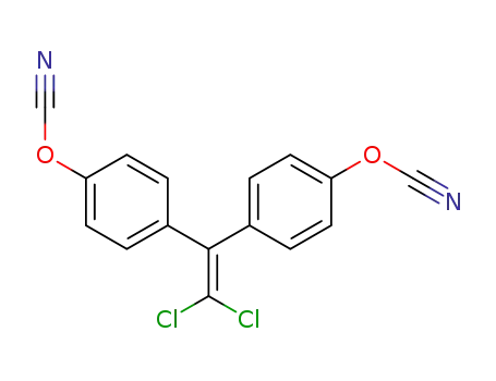 Molecular Structure of 294864-18-9 (1,1-dichloro-2,2-(4-cyanatophenyl)ethylidene)