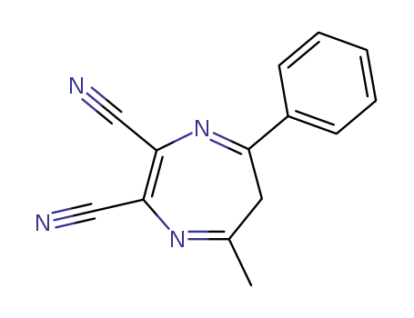 Molecular Structure of 56984-06-6 (5-methyl-7-phenyl-6H-1,4-diazepine-2,3-dicarbonitrile)