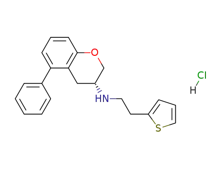 (R)-3-[N-2-(2-thienyl)ethyl]amino-5-phenylchroman hydrochloride