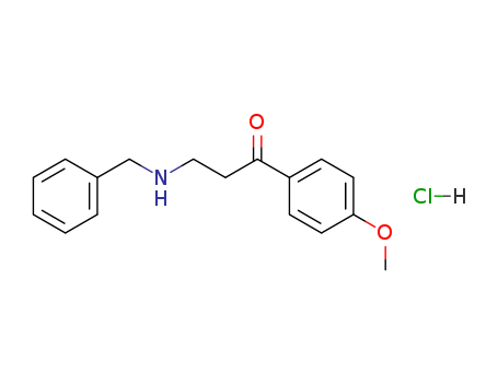 3-(benzylamino)-1-(4-methoxyphenyl)propan-1-one hydrochloride