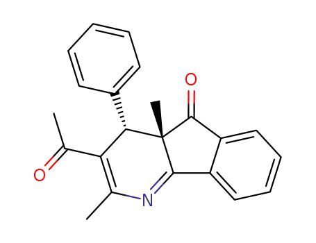 5H-Indeno[1,2-b]pyridin-5-one,
3-acetyl-4,4a-dihydro-2,4a-dimethyl-4-phenyl-