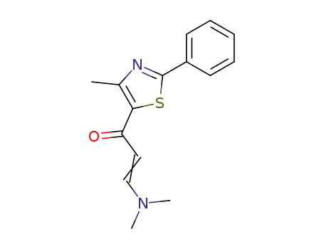 Molecular Structure of 257862-98-9 ((E)-3-(DIMETHYLAMINO)-1-(4-METHYL-2-PHENYL-1,3-THIAZOL-5-YL)-2-PROPEN-1-ONE)