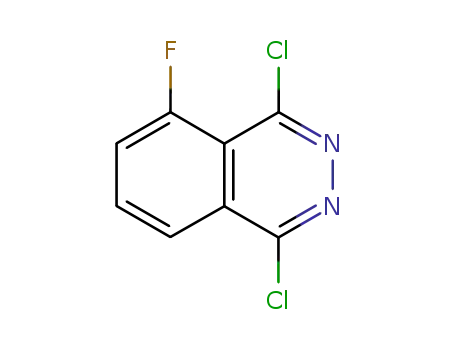 Molecular Structure of 23928-47-4 (1,4-dichloro-5-fluorophthalazine)
