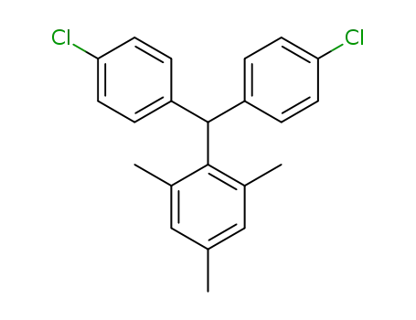 Molecular Structure of 95005-74-6 (4,4′-(mesitylmethylene)bis(chlorobenzene))