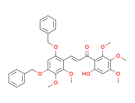 4,6-dibenzyloxy-2'-hydroxy-2,3,4',5',6'-pentamethoxychalcone