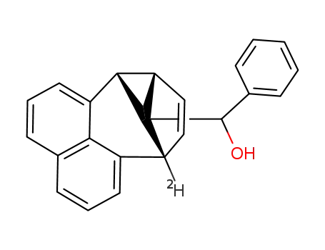 6-deuteriated 1-hydroxyphenylmethyl-naphtho<de-2.3.4>tricyclo<4.3.0.0<sup>2,9</sup>>nona-3,7-diene