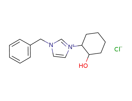 Molecular Structure of 953805-54-4 (1-(2-hydroxy-cyclohexyl)-3-(benzyl)imdiazolium chloride)