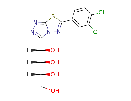 6-(3,4-dichlorophenyl)-3-(D-ribo-tetritol-1-yl)-[1,2,4]triazolo[3,4-b][1,3,4]thiadiazole