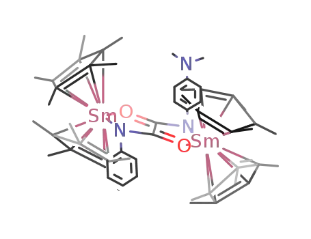 {Sm(C<sub>5</sub>(CH<sub>3</sub>)5)2}2(C<sub>6</sub>H<sub>5</sub>NOCCONC<sub>6</sub>H<sub>4</sub>N(CH<sub>3</sub>)2)