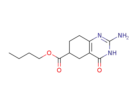 Molecular Structure of 5446-29-7 (butyl 2-amino-4-oxo-1,4,5,6,7,8-hexahydroquinazoline-6-carboxylate)