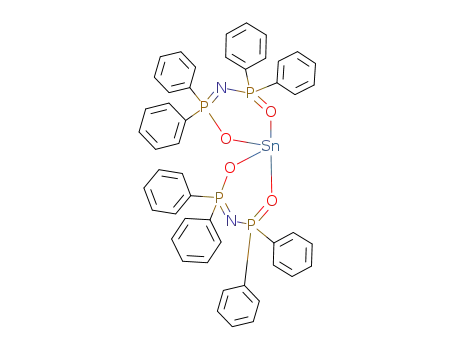 Molecular Structure of 15522-00-6 (bis{N-(P,P-diphosphinoyl)-P,P-diphenylphosphinimidato}tin)