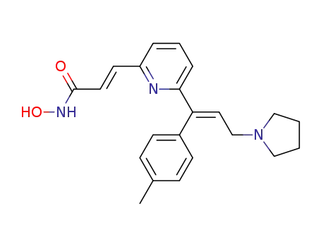 (E)-3-[6-(3-pyrrolidino-1-(4-tolyl)prop-1E-enyl)-2-pyridyl]acrylohydroxamic acid