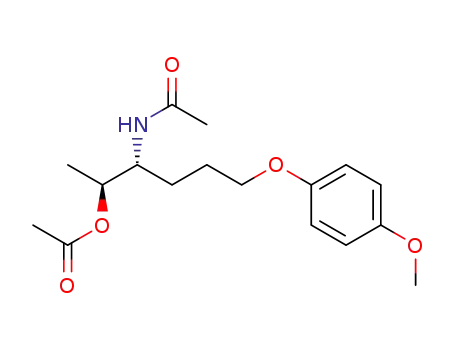 Acetic acid (1S,2R)-2-acetylamino-5-(4-methoxy-phenoxy)-1-methyl-pentyl ester