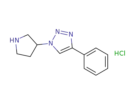 3-(4-phenyl-1,2,3-triazol-1-yl)pyrrolidine hydrochloride