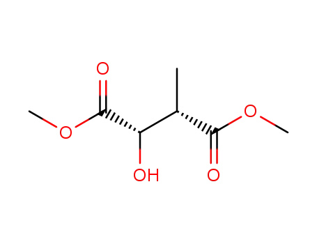 Molecular Structure of 73890-17-2 ((2S,3R)-2-Hydroxy-3-methylsuccinic acid dimethyl ester)