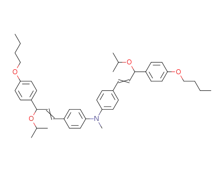 4,4'-Bis[3-(4-butoxyphenyl)-3-iso-propoxy-1-propenyl]-N-methyldiphenyl amine