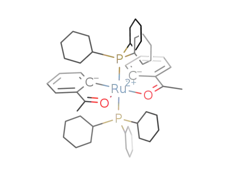 Ru(o-C<sub>6</sub>H<sub>4</sub>C(O)Me)2(PCy<sub>3</sub>)2