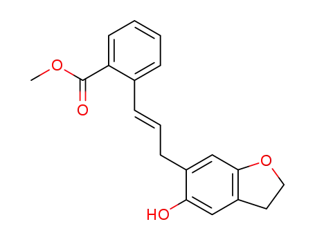 2,3-Dihydro-5-hydroxy-6-<3-(2-methoxycarbonylphenyl)-2-propenyl>benzofuran