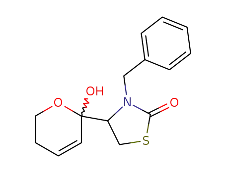 3-Benzyl-4-(2-hydroxy-5,6-dihydro-2H-pyran-2-yl)-thiazolidin-2-one