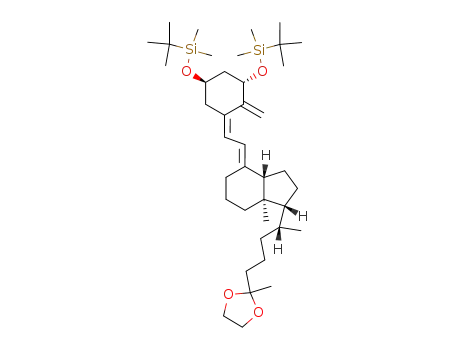 1α-tert-Butyldimethylsilyloxy-25,25-(ethylenedioxy)-27-norvitamin D<sub>3</sub> tert-butyldimethylsilyl ether