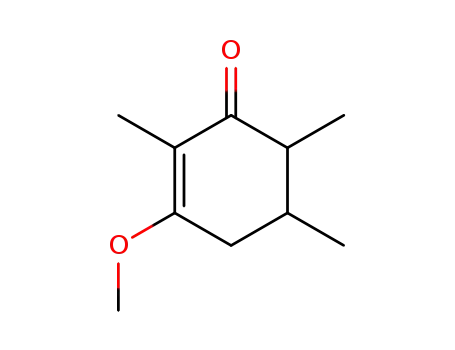Molecular Structure of 111537-70-3 (2-Cyclohexen-1-one, 3-methoxy-2,5,6-trimethyl-)