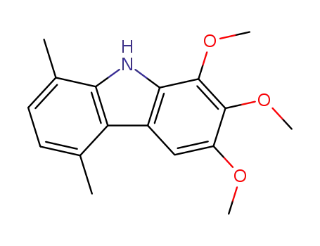 Molecular Structure of 129819-66-5 (6,7,8-trimethoxy-1,4-dimethylcarbazole)