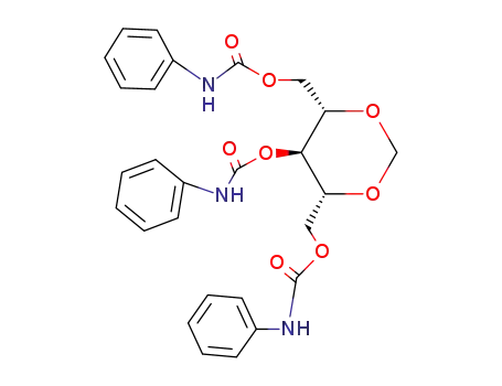 2,4-O-methylidene-1,3,5-tris-O-(phenylcarbamoyl)pentitol