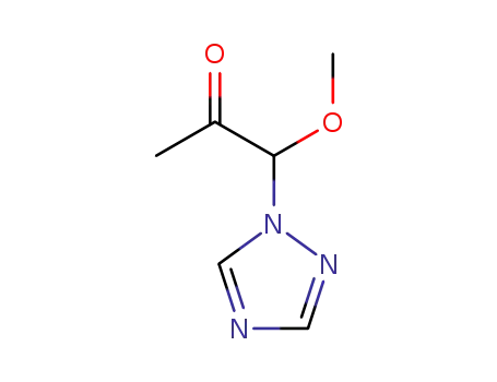Molecular Structure of 77315-52-7 (2-Propanone, 1-methoxy-1-(1H-1,2,4-triazol-1-yl)-)