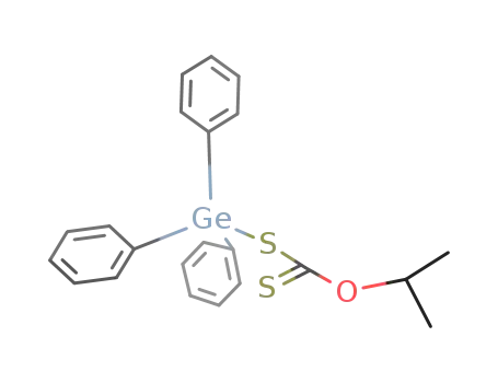 Molecular Structure of 133401-59-9 ((O-isopropyl dithiocarbonato)triphenylgermane)