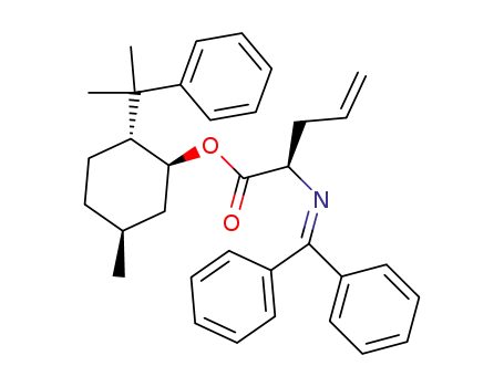 (R)-2-(Benzhydrylidene-amino)-pent-4-enoic acid (1S,2R,5S)-5-methyl-2-(1-methyl-1-phenyl-ethyl)-cyclohexyl ester