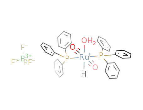 aquadicarbonylhydridobis(triphenylphosphine)ruthenium(II) tetrafluoroborate