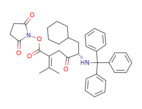 (S)-6-Cyclohexyl-2-isopropylidene-4-oxo-5-(trityl-amino)-hexanoic acid 2,5-dioxo-pyrrolidin-1-yl ester