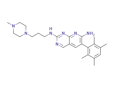 N<sub>2</sub>-[3-(4-methyl-piperazin-1-yl)-propyl]-6-(2,3,5,6-tetramethyl-phenyl)-pyrido[2,3-d]pyrimidine-2,7-diamine