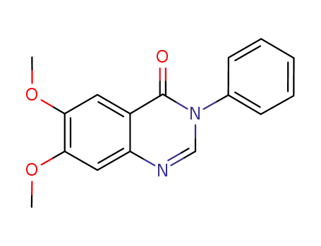 Molecular Structure of 881295-84-7 (6,7-dimethoxy-3-phenylquinazolin-4(3H)-one)