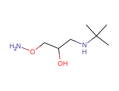 Molecular Structure of 67435-25-0 (2-Propanol, 1-(aminooxy)-3-[(1,1-dimethylethyl)amino]-)