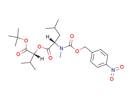 p-Nitro-benzyloxycarbonyl-N-methyl-L-leucin-<D-α-hydroxy-isovaleriansaeure-tert-butylester>-ester