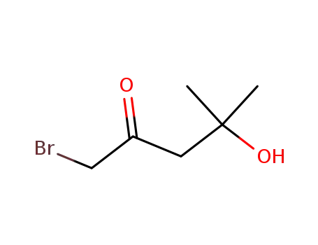 Molecular Structure of 5799-84-8 (1-bromo-4-hydroxy-4-methylpentan-2-one)