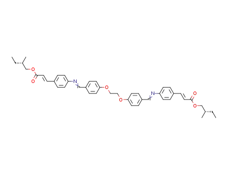 (S)-bis(2-methylbutyl) 3,3'-<1,2-ethanediylbis<oxy-4,1-phenylenemethylidynenitrilo-4,1-phenylene>>bis<2-propenoate>