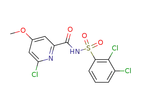 Molecular Structure of 204378-21-2 (N-[(2,3-Dichlorophenyl)sulfonyl]-6-chloro-4-methoxypyridine-2-carboxamide)