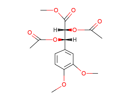 methyl 2,3-diacetyloxy-3-(3,4-dimethoxyphenyl)propanoate cas  93160-12-4