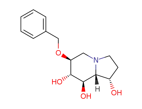 1,7,8-Indolizinetriol, octahydro-6-(phenylmethoxy)-, 1S-(1.alpha.,6.beta.,7.alpha.,8.beta.,8a.beta.)-