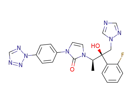 1-[(1R,2R)-2-(2-fluorophenyl)-2-hydroxy-1-methyl-3-(1H-1,2,4-triazol-1-yl)propyl]-3-[4-(2H-2-tetrazolyl)phenyl]-2(1H,3H)-imidazolone