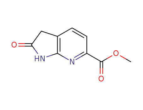Molecular Structure of 1227268-70-3 (7-Aza-2-oxindole-6-carboxylic acid Methyl este)