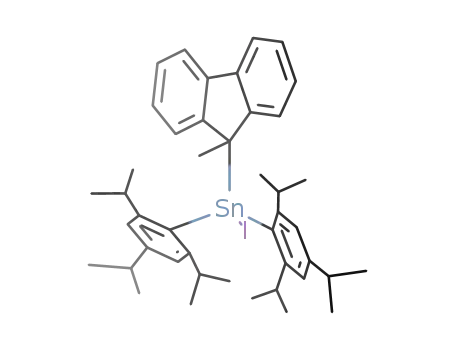 (((CH<sub>3</sub>)2CH)3C<sub>6</sub>H<sub>2</sub>)2SnIC(CH<sub>3</sub>)(C<sub>6</sub>H<sub>4</sub>)2